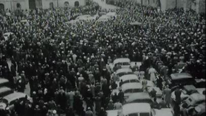 Insurrection hongroise en 1956 Budapest. [RTS]