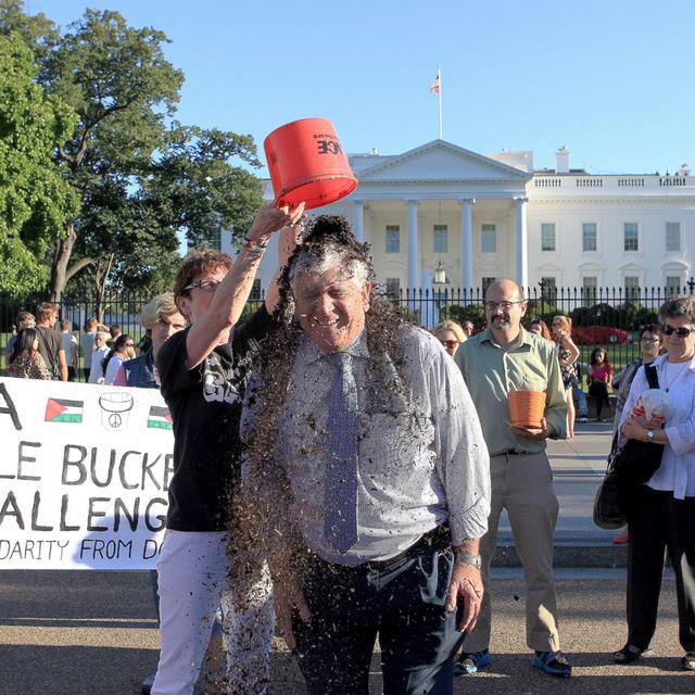 Après le seau d'eau sur la tête, le Rubble Bucket Challenge consiste à se verser un seau de gravats ou de sable, en soutien à Gaza.