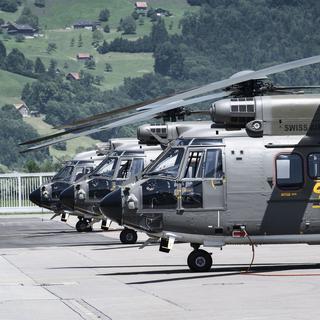 Les Forces aériennes suisses n'enverront pas de Super Puma au Liberia. [Christian Beutler]