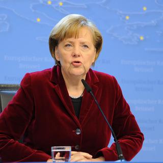La chancelière allemande Angela Merkel. [Dursun Aydemir/Anadolu Agency]