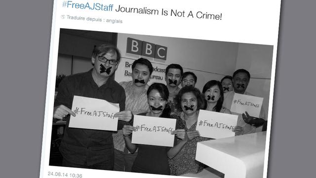 Un tweet de soutien de la part de journalistes de la BBC de Bangkok. [Twitter]