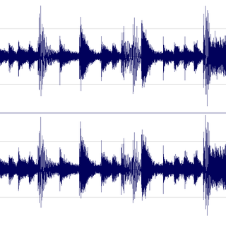 La courbe sonore d’un des plus célèbres samples de l’histoire "The Amen Break". [DR]