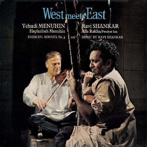 Pochette de l'album "West Meets East" de Yehudi Menuhin et Ravi Shankar. [Bgo Records]