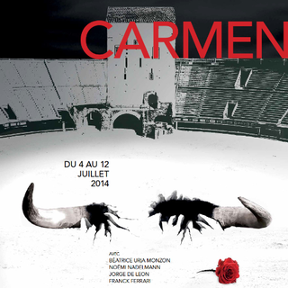 L'affiche de Carmen à Avenches du 4 au 12 juillet 2014. [avenchesopera.ch]