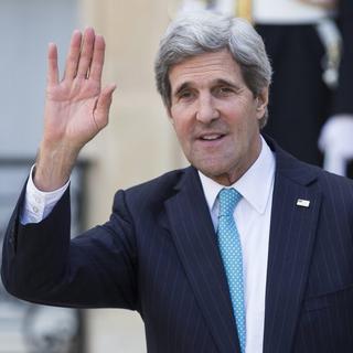 Le secrétaire d'Etat américain John Kerry a demandé à son homologue russe Serguei Lavrov d'entamer une dialogue avec l'Ukraine. [EPA/Keystone - Ian Langsdon]