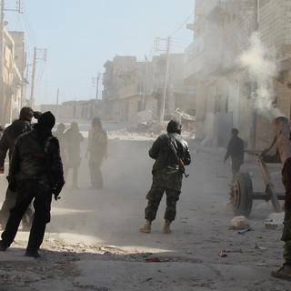 Des combattants djihadistes à Alep en février dernier.