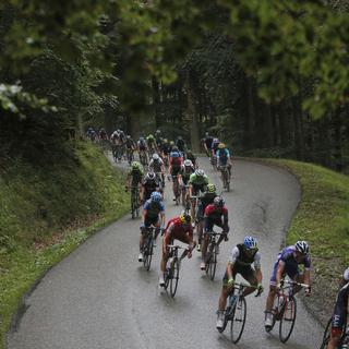 Le peloton du Tour de France. [AP Photo/Christophe Ena]