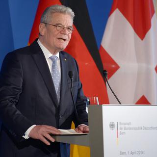 Pour le président allemand Joachim Gauck, la démocratie directe peut parfois présenter un "danger". [EPA - Rainer Jensen]