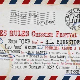 L'affiche de festival Blues Rules qui se tient les 7 et 8 juin 2014, à Crissier. [blues-rules.com]