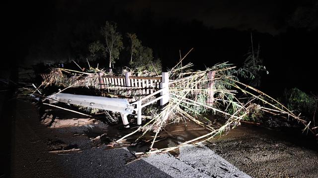 Le corps sans vie d'une femme a été retrouvé jeudi soir à La Londe-les-Maures (Var), frappée par de violents orages. [AFP PHOTO / ANNE-CHRISTINE POUJOULAT]