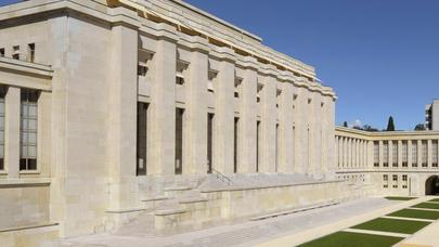 Le bâtiment prinicpal du Palais des Nations à Genève. [Martial Trezzini]