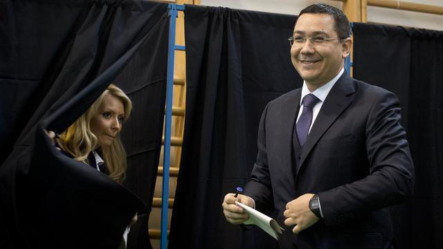 Le candidat social-démocrate Victor Ponta. [AFP - Daniel Mihailescu]