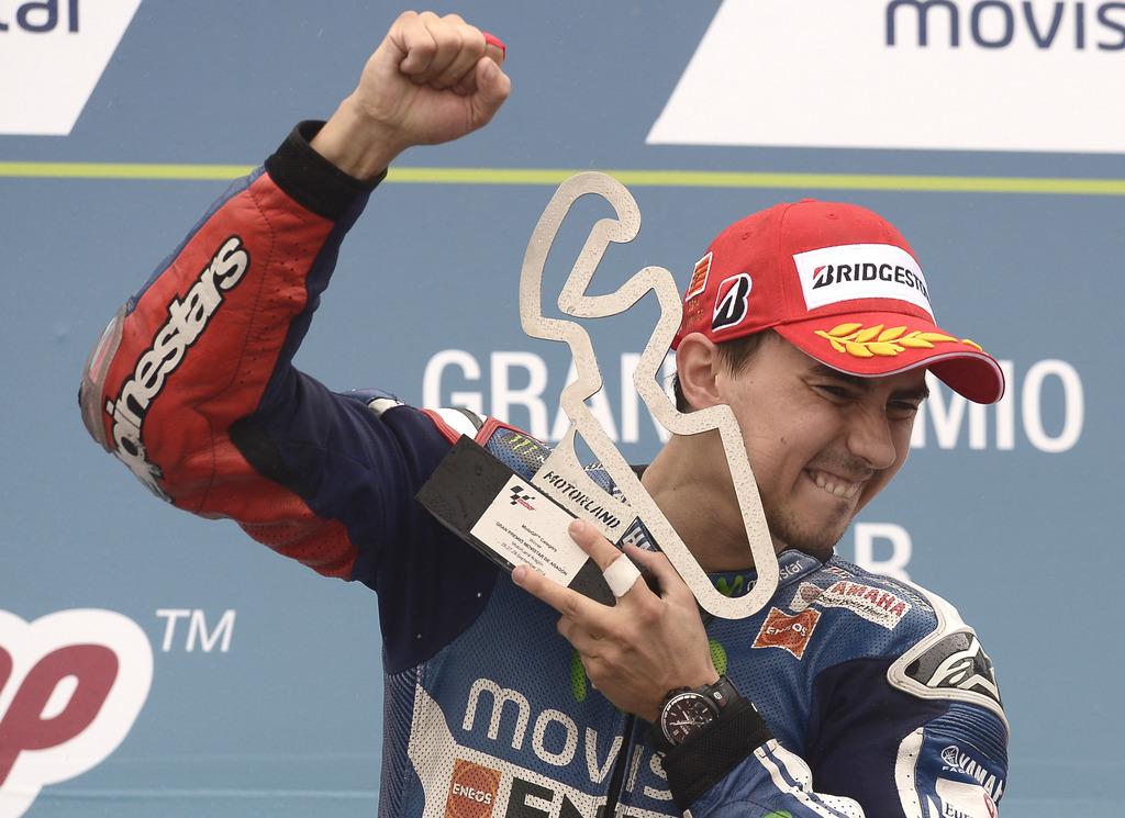 Lorenzo s'offre sa première victoire de la saison. [KEYSTONE - Manu Fernandez]