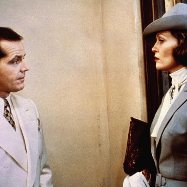 Jack Nicholson et Faye Dunaway dans "Chinatown" de Roman Polanski, 1974. [Screen Prod / Photononstop / AFP]