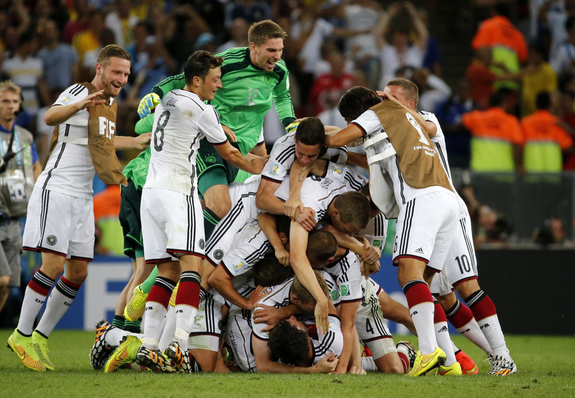 L'Allemagne décroche son 4e titre mondial, le 1er depuis 1990. [REUTERS - Sergio Moraes]
