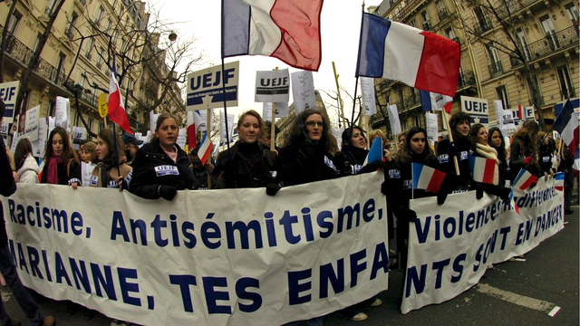 Manifestation contre l'antisémitisme à Paris en 2006. [EPA/Keystone - Horacio Villalobos]