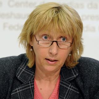 La président du Grand Conseil bernois Béatrice Struchen (UDC). [Lukas Lehmann]