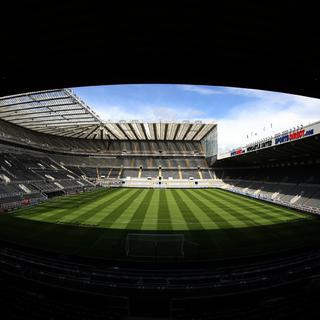 A general view of the stadium ahead of the English Premier League soccer match between Newcastle United and Manchester City at St James' Park, Newcastle, England, Sunday, Aug. 17, 2014. (AP Photo/Scott Heppell)