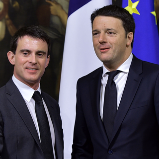 Matteo Renzi avait déjà reçu son homologue fraîchement élu Manuel Valls à Rome en avril dernier. [Gabriel Bouys]