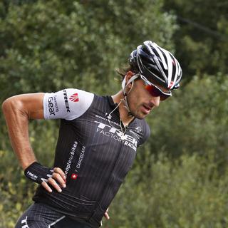 Le cycliste Fabian Cancellara. [Javier Lizon]