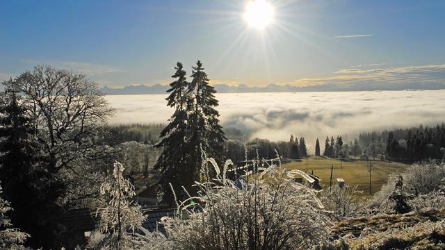 Vue depuis le sommet de La Vue des Alpes (NE). [Micheline Blanchoud]