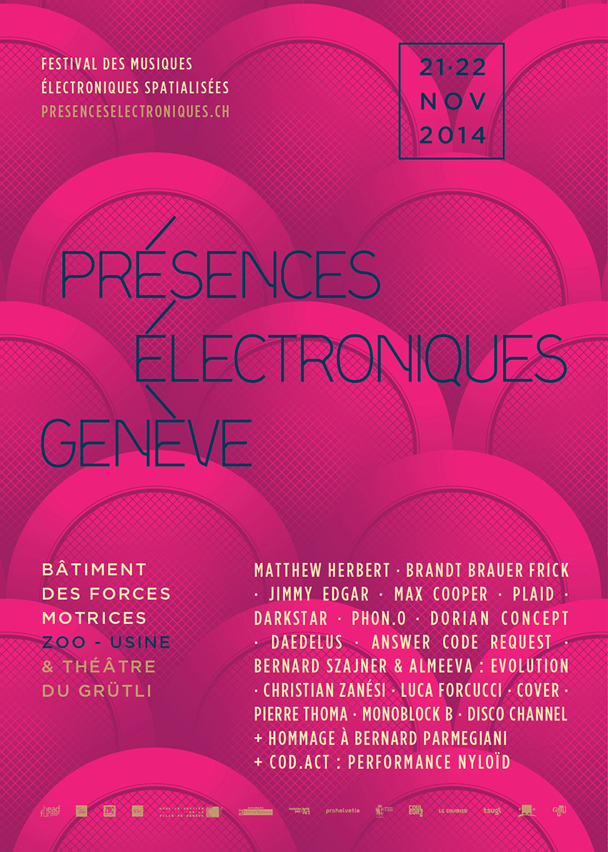 L'affiche des Présences Electroniques Genève 2014. [DR]