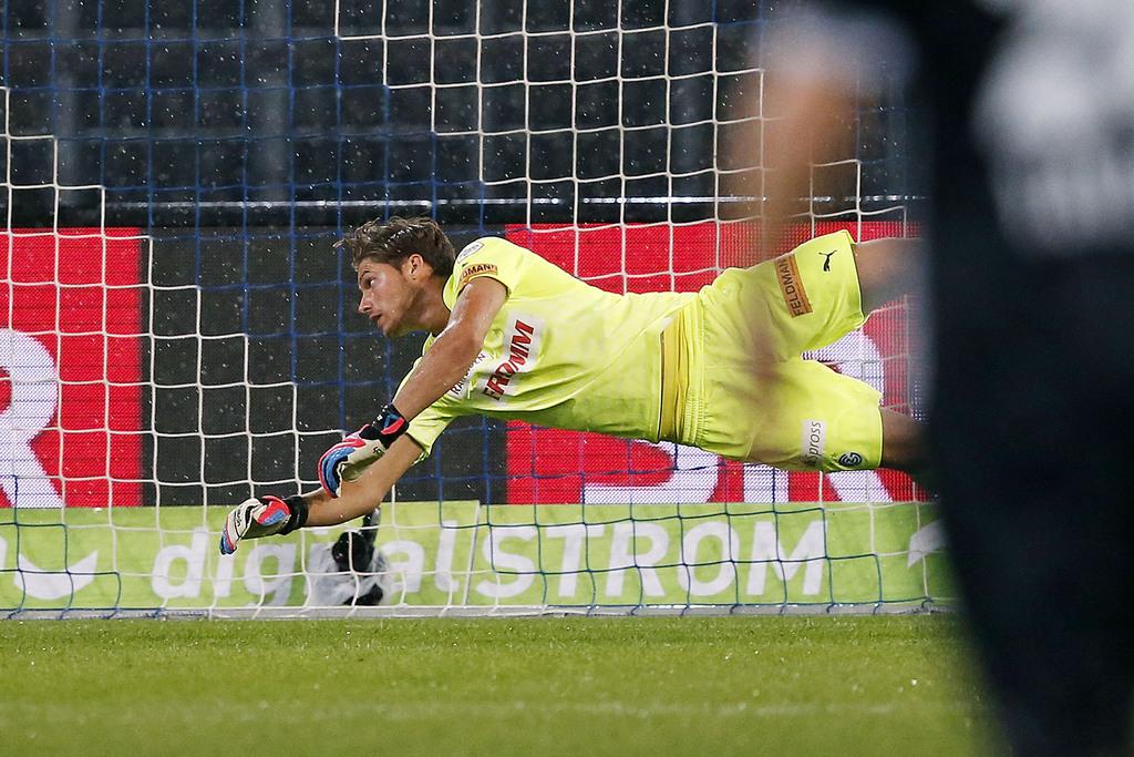 La saison dernière, Vasic gardait les buts du FC Schaffhouse en Challenge League. [KEYSTONE - B. Kraemer]