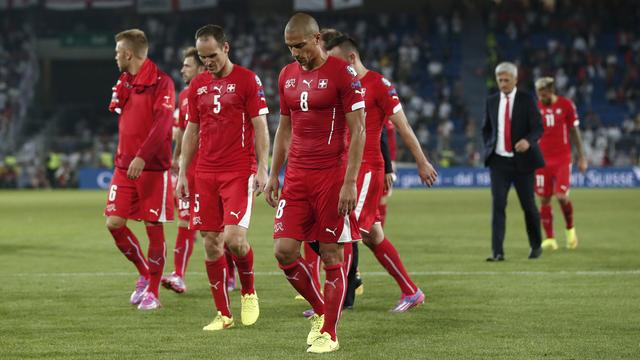 La Suisse s’est inclinée 2 à 0 face à l’Angleterre lundi soir. [Peter Klaunzer]