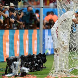 La défaite de l'Espagne constitue le plus lourd revers enregistré par un champion du monde en titre lors de son premier match. [Javier Soriano]