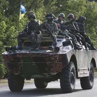 L'armée ukrainienne affirme avoir repéré une colonne d'une centaine de véhicules à 80 kilomètres de Donetsk. [Sergei Grits]