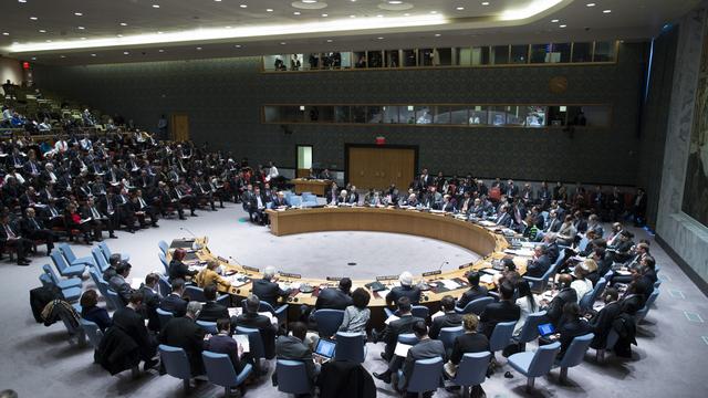 Le Conseil de sécurité de l'ONU, lors d'une réunion sur l'Ukraine jeudi dernier. [AP/Keystone - John Minchillo]