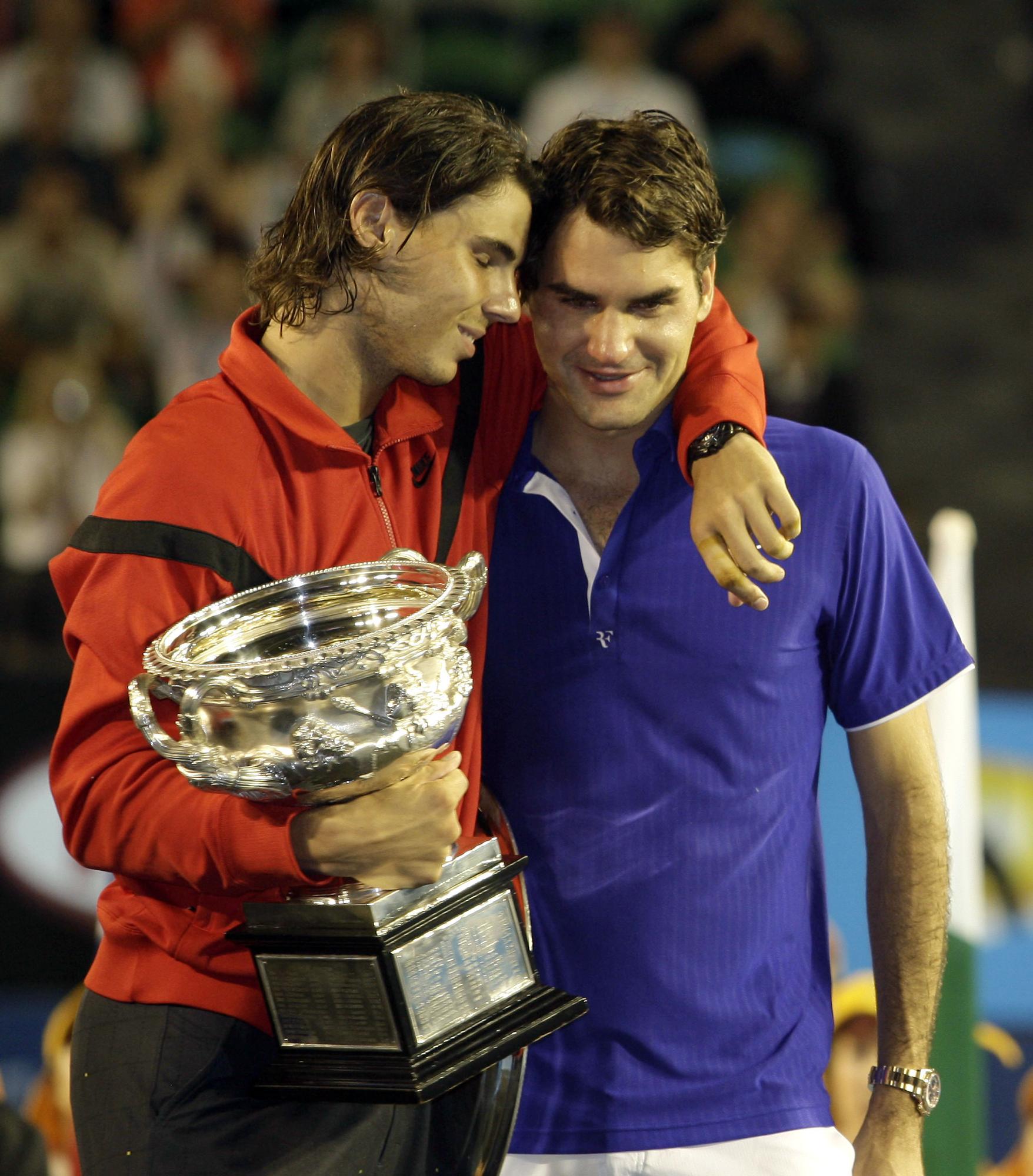 Open d'Australie 2009: Nadal console Federer. [EQ Images - Juergen Hasenkopf]