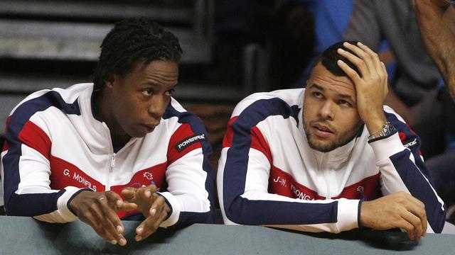 Monfils et Tsonga sont dépités. [Christophe Ena]