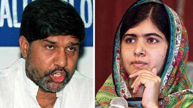 L'Indien Kailash Satyarthi et la jeune Pakistanaise Malala Yousafzay ont été récompensé pour leur lutte pour les droits de l'enfant. [Ravenndran/Emmanuel Wole]