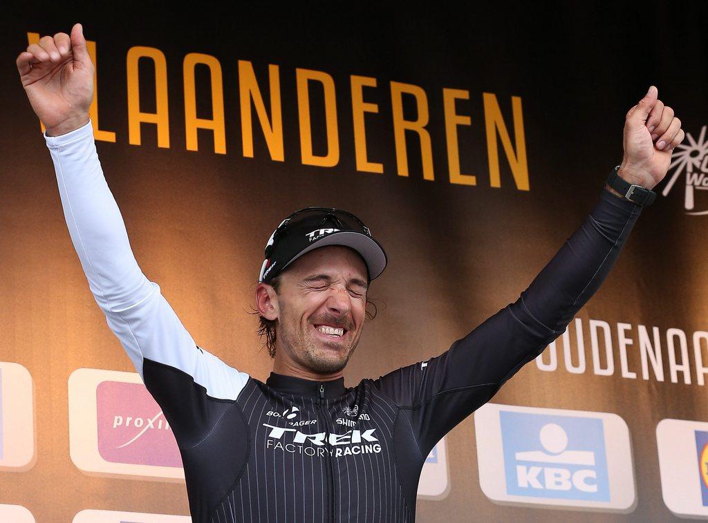 Fabian Cancellara roi des Flandres pour la 3e fois. [KEYSTONE - Julien Warnand]