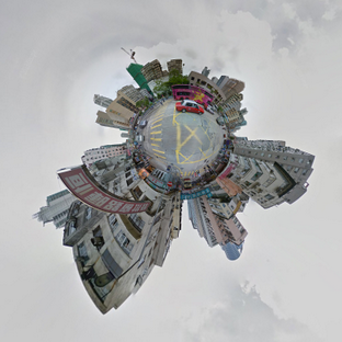 Le projet Eco-Lapse "aplati" les images issues de Street View.