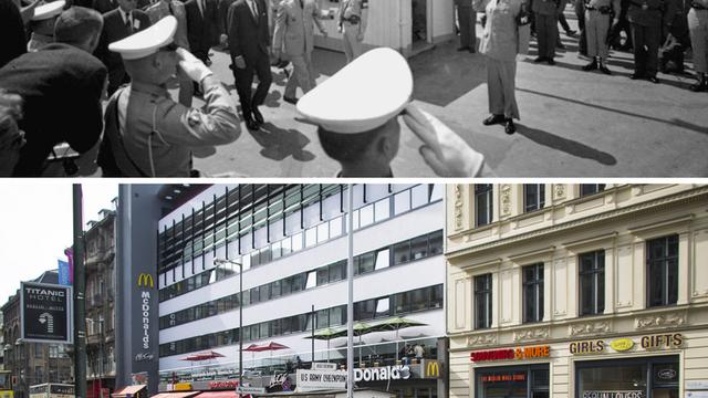 A l'emplacement exact de Checkpoint Charlie, quelques vestiges... et un fast-food. [AP - Markus Schreiber]