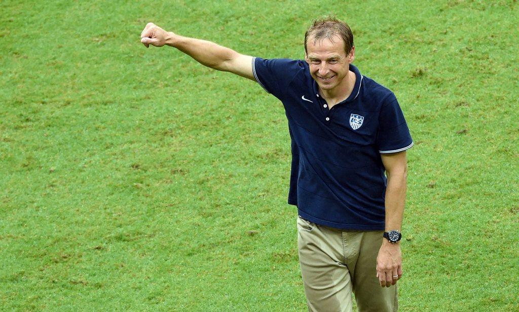 Même si pour les Etats-Unis, le Mondial est déjà réussi. Klinsmann et ses "Yanks" en veulent plus. [KEYSTONE - Andreas Gebert]