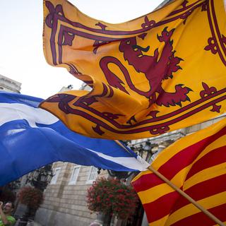 La Catalogne comptait vivement sur un "oui" écossais. [Albert Llop/Anadolu Agency]