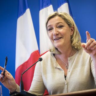 Marine Le Pen a déjà souvent cité l'UDC comme modèle. [AFP - Michael Bunel/NurPhoto]