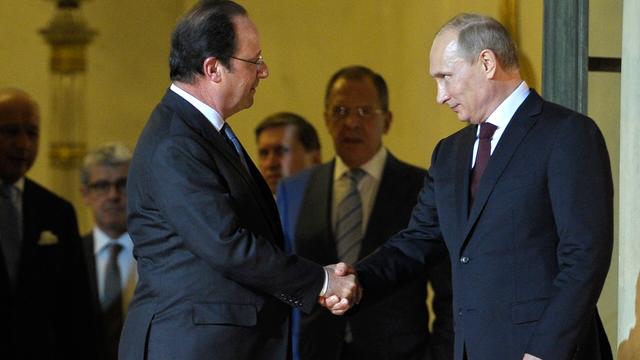 Après Barack Obama, François Hollande a rencontré Vladimir Poutine. [Fred Dufour]