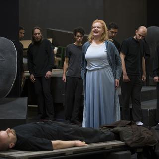 Petra Lang dans le rôle de Brünnhilde pour "Götterdämmerung" au Grand Théâtre de Genève. [GTG - Carole Parodi]
