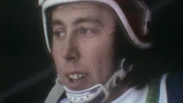 Le skieur suisse Roland Collombin en 1974 [RTS]