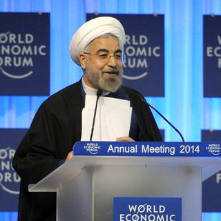 Hassan Rohani s'est exprimé au WEF de Davos [Eric Piermont]