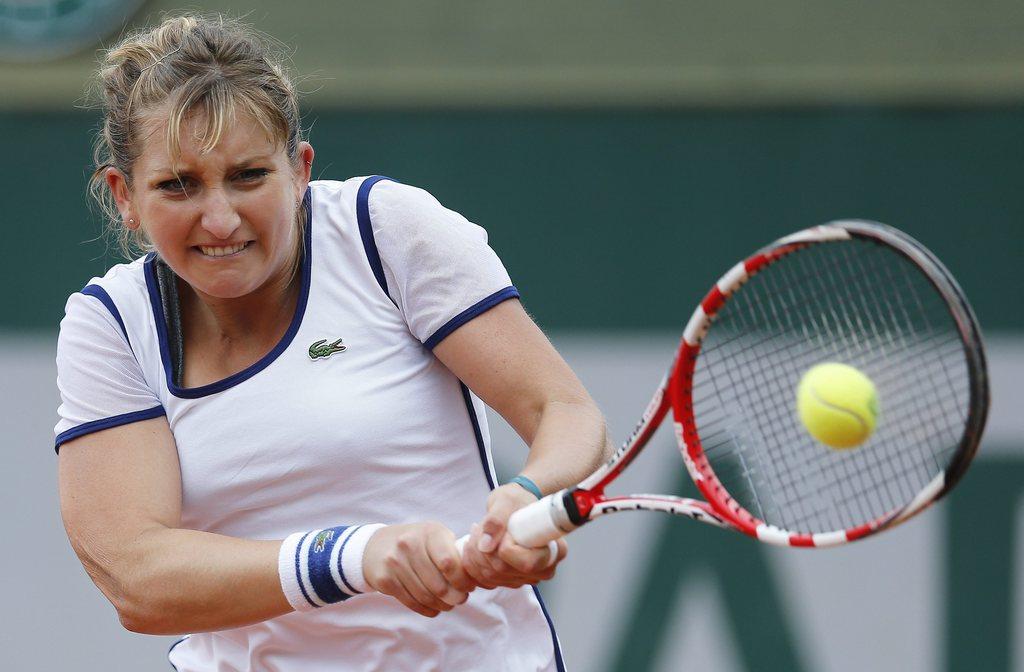 Bacsinszky affrontera Suarez-Navarro au prochain tour. [KEYSTONE - Ian Langdson]