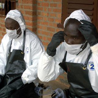 L'épidémie du virus Ebola qui a provoqué la mort de 59 personnes depuis le 9 février en Guinée. [Desirey Minkoh]