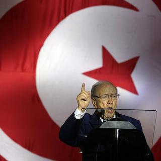 Béji Caïd Essebsi, chef de file du parti Nidaa Tounès. [Mohamed Messara]