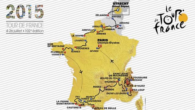 Le Tour de France ne passera pas en Suisse en 2015. [AP Photo/ASO/Keystone]