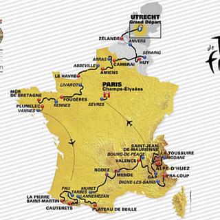 Le Tour de France ne passera pas en Suisse en 2015. [AP Photo/ASO/Keystone]