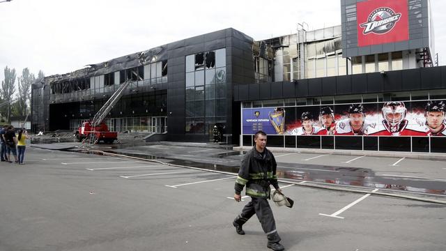 Donetsk a été le théâtre d'intenses combats lundi pour le contrôle de l'aéroport international. [EPA - Maxim Shipenkov]